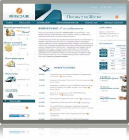 Corporative website of Finexbank